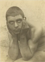 Untitled (Seated Male Nude)